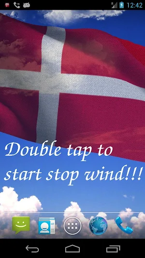 Denmark Flag Live Wallpaper Screenshot 0