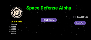 Space Defense Alpha Screenshot 1