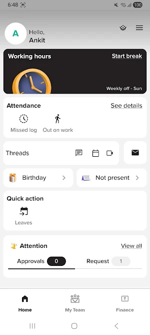 VJ Employee Hub Screenshot 1