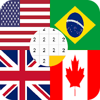 Flags Coloring By Number-All W