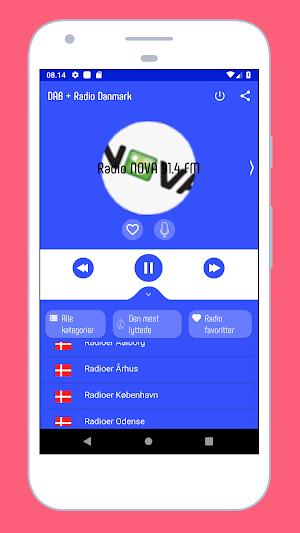 Radio FM Denmark - DAB Radio Denmark: Radio DK App Screenshot 0