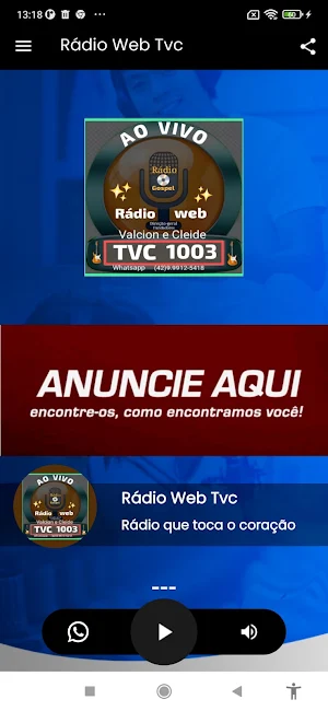 Rádio Web Tvc Screenshot 0