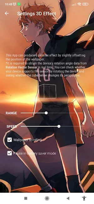 Anime World Wallpaper Live 3D Screenshot 1