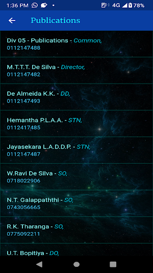 DCS Contacts Screenshot 1