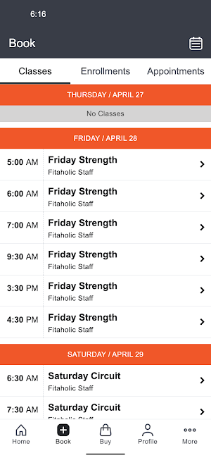 Fitaholic Fitness Screenshot 1
