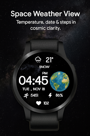 Earth Galaxy WatchFace Screenshot 2