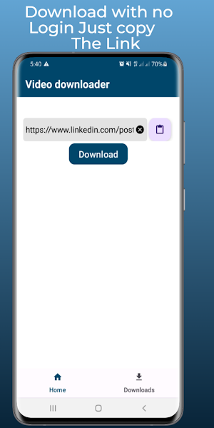 Video downloader for linkedin Screenshot 0
