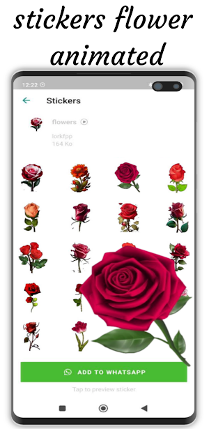stickers flowers animated Screenshot 3