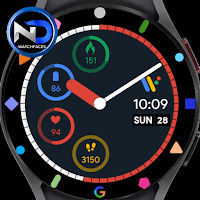 Pixel Hybrid Watch Face