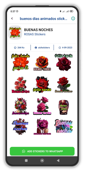 buenos dias animados stickers Screenshot 1