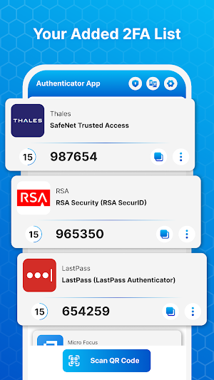 Authenticator App-2FA and OTP Screenshot 2