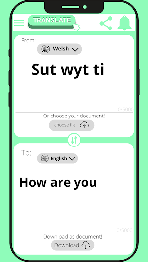 English - Welsh Translator Screenshot 2