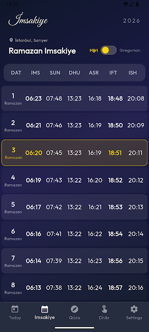Imsakiye 2026: Prayer Times Screenshot 1
