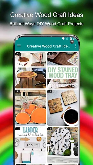 Creative Wood Craft Ideas Screenshot 0