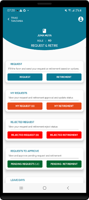 TRIAS ADMIN APP Screenshot 1