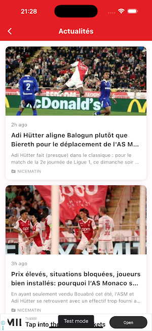 Nice infos en direct Screenshot 3
