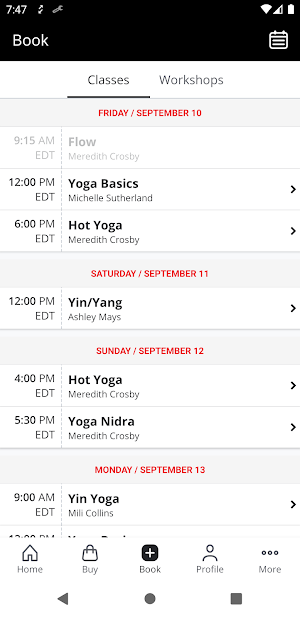 Sutherland Yoga Studio Screenshot 1