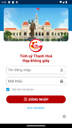 eCabinet Tỉnh Uỷ Thanh Hoá Screenshot 1