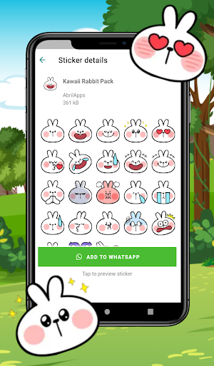 WAStickerApps Rabbit Stickers Screenshot 3