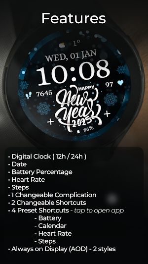 TVV Celebration Watch Face Screenshot 2