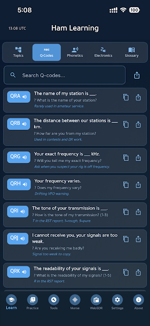 Ham Learning Screenshot 1