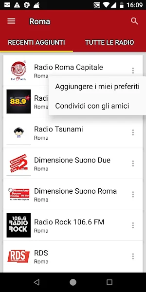 Rome Radio Stations - Italy Screenshot 1