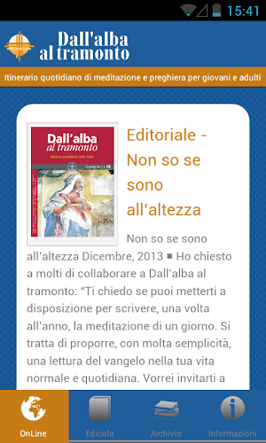 Dall'Alba al Tramonto Screenshot 0