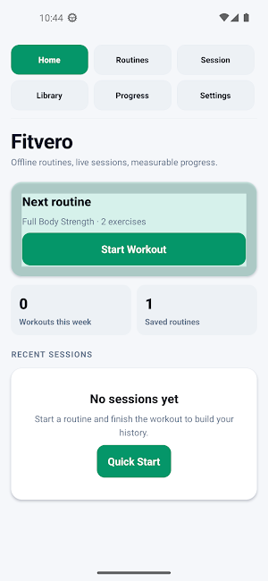 Fitvero Screenshot 2