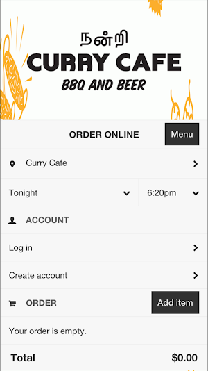 Curry Cafe Screenshot 1