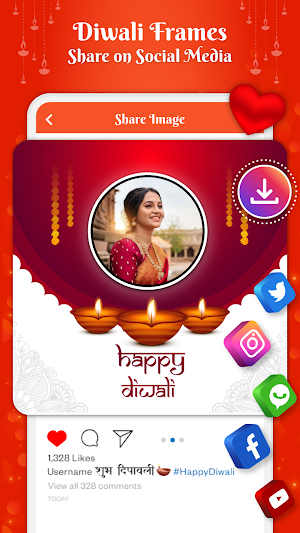 Happy Diwali Photos Frames App Screenshot 2