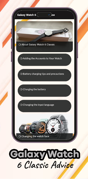 Galaxy Watch 6 Classic Advice Screenshot 0