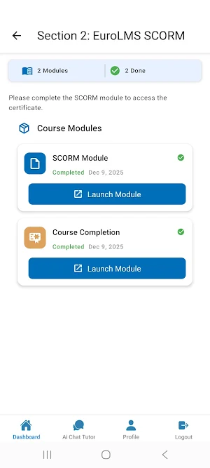 EuroLMS - Moodle LMS Companion Screenshot 2