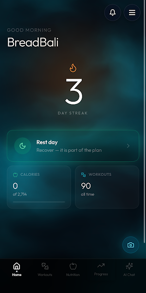 Hermes+: Gym Workout & Macros Screenshot 1