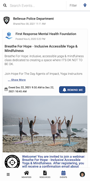 Bellevue Police Wellness Screenshot 3
