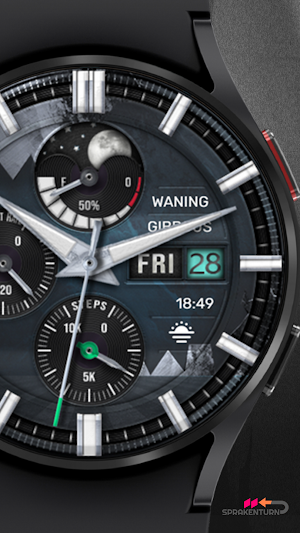 SPRAK 143 Dark Moon Watch Face Screenshot 2