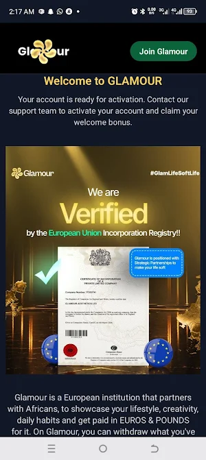 Glamour App Screenshot 2