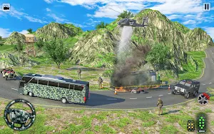 Army Coach Bus Driving Sim 3D Screenshot 0