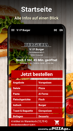 V I P Burger Eckental Screenshot 1