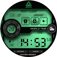 Retro Digital Watch Face
