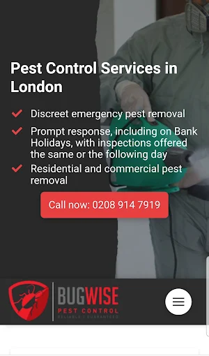 Bugwise Pest Control Screenshot 0