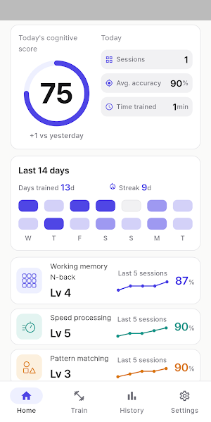 Brain Training Note Screenshot 0