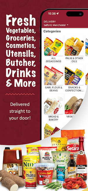 African Grocers Online Store Screenshot 1