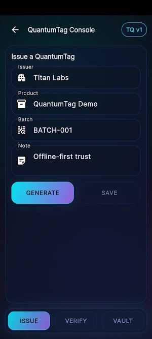 QuantumTag Screenshot 1