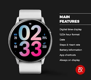Beauty Big Watch Face Screenshot 1