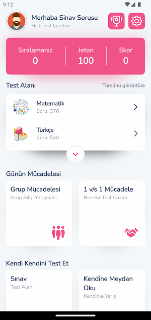 8. Sınıf Tüm Dersler Test Screenshot 0