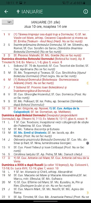 Calendar Ortodox 2021 Gratuit Screenshot 3