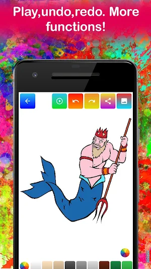 Super Hero Coloring Pages Game for kids 🔱 Screenshot 3