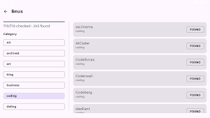 Blackbird OSINT Screenshot 3