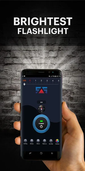 Flashlight HD: Emergency Bright Light in Darkness Screenshot 0