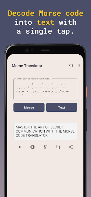 Morse Code Translator Screenshot 1